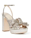 LOEFFLER RANDALL WOMEN'S STRAPPY BOW PLATFORM SANDALS