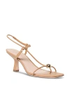 Loeffler Randall Triana Strappy Mid Heel Sandals With Ball Dune In Dune