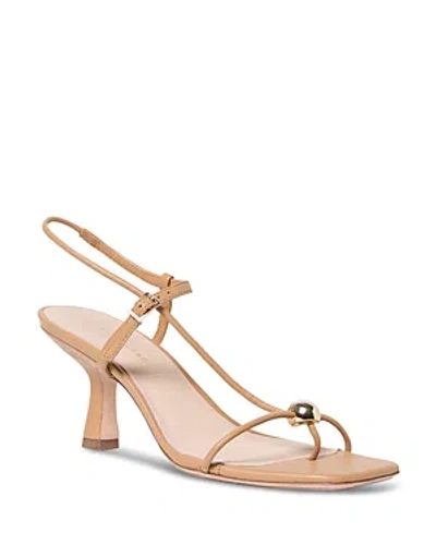 Loeffler Randall Triana Strappy Mid Heel Sandals With Ball Dune