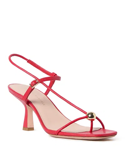 Loeffler Randall Women's Strappy Embellished High Heel Sandals In Red
