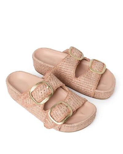 Loeffler Randall Women's Theo Two Band Sandal In Blush In Gold