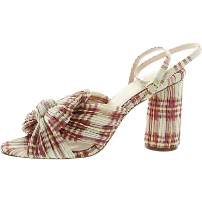Loeffler Randall Womens Ankle Strap Padded Insole Heels In Gold