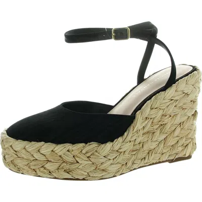 Loeffler Randall Womens Buckle Espadrille Heels In Black