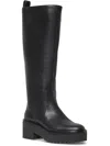 LOEFFLER RANDALL WOMENS FAUX LEATHER PULL ON KNEE-HIGH BOOTS