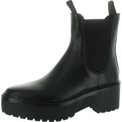 Loeffler Randall Womens Stretch Leather Chelsea Boots In Black