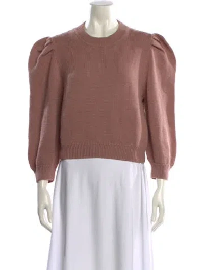 Pre-owned Loeffler Randall Wool Crew Neck Sweater In Multi