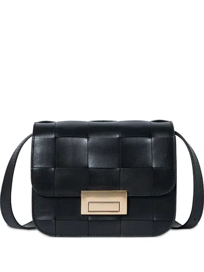 Loeffler Randall Woven-design Crossbody Bag In Black