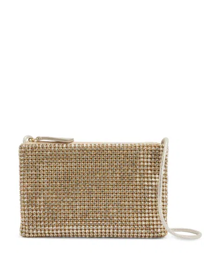 Loeffler Randall Yasmine Rhinestone Clutch Bag In Gold