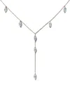 Loev 14k Recycled Rose Gold Diamond Y-shaped Necklace In Brown