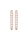 Loev 14kt Recycled Rose Gold Allday Diamond Hoop Earrings In Gold