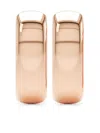 Loev 14k Rose Gold Allday Huggies Earrings In Brown