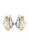 Loev 14kt Recycled Gold Curve Diamond Huggie Earrings In Gold