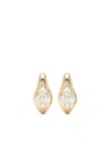 Loev 14kt Recycled Yellow Gold Curve Diamond Earrings In Gold