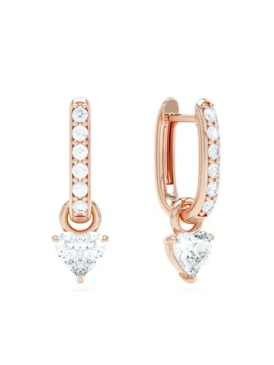 Loev 14kt Rose Gold Allday Diamond Hoop Earrings