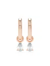 Loev 14kt Rose Gold Allday Diamond Hoop Earrings In Rosa