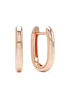 Loev 14kt Rose Gold Allday Hoop Earrings In Pink