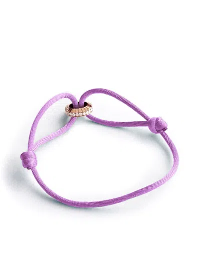 Loev 14kt Rose Gold Eternity Summer Diamond Bracelet In Pink