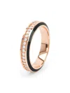 Loev 18k Recycled Rose Gold Eternity Diamond Ring In 粉色