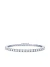 Loev 18kt White Gold  Tennis Diamond Bracelet In Silver