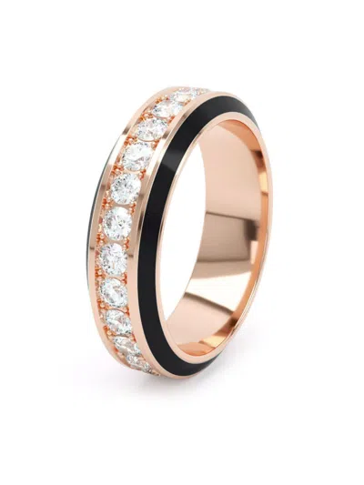 Loev 18k Rose Gold Eternity Diamond Ring In Pink