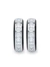 Loev 18k White Gold Eternity Diamond Earrings In Silver