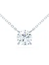 Loev 18kt Floating Brilliant Halskette Aus Recyceltem Weissgold Mit Diamant In Silber