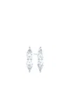 Loev 18kt Recycled White Gold The Double Pear Diamond Earrings In Silver