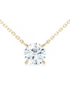 Loev 18kt Recycled Yellow Gold Floating Brilliant Diamond Necklace In Gold