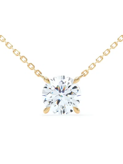Loev 18kt Recycled Yellow Gold Floating Brilliant Diamond Necklace
