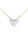 Loev 18kt Recycled Yellow Gold Floating Heart Diamond Necklace In Gold