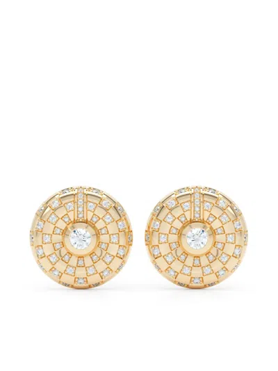 Loev 18kt Recycled Yellow Gold Toi Et Moi Diamond Earrings