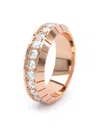 Loev 18kt Rose Gold Eternity Diamond Ring In Pink