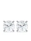 Loev 18kt White Gold Diamond Stud Earrings In 银色