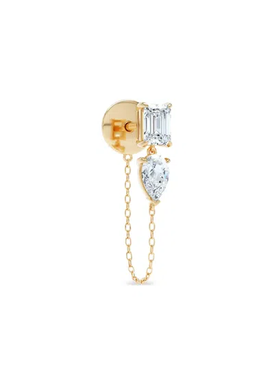 Loev Diamond Chain-link Stud Earring In Neutral