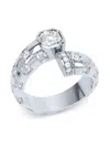 Loev Toi Et Moi Ring Aus Recyceltem 18kt Weissgold Mit Diamant In Silber
