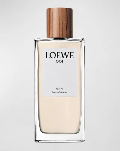 Loewe 001 Man Eau De Toilette, 3.4 Oz. In White