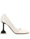 Loewe Woman Scarpe Con Tacco In Weiss