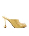 Loewe 105mm Toy Transparent Mules In Nude