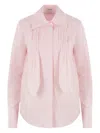 Loewe Light Pink Front Pleated Shirt