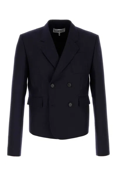 Loewe Navy Blue Wool Blazer