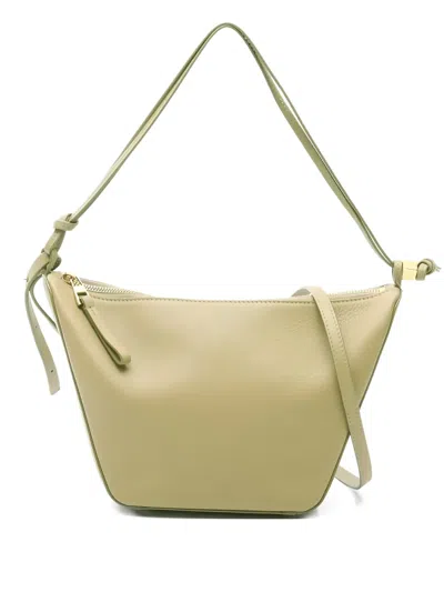 Pre-owned Loewe 10s Hammock Hobo Leather Shoulder Bag In Green