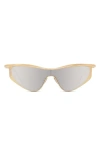 Loewe 125mm Mask Sunglasses In Shiny Endura Gold/smoke Mir