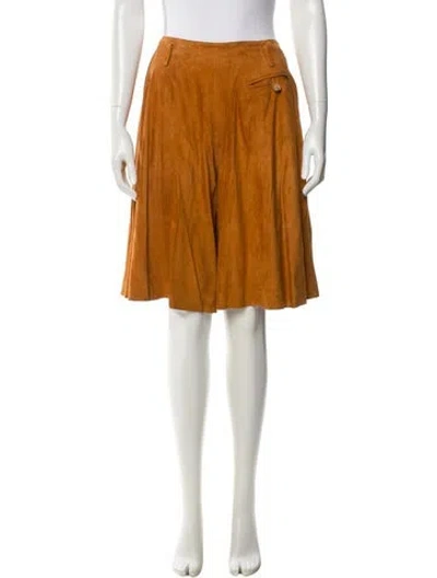 Pre-owned Loewe 1980's Knee-length Shorts In Orange