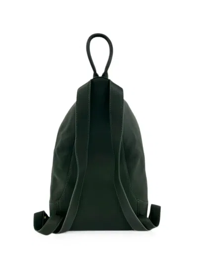 Pre-owned Loewe 1980-2020 Leather Anton Backpack In Green