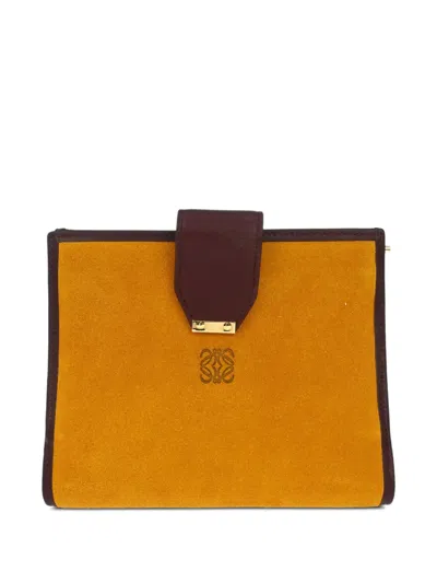 Pre-owned Loewe 1990-2000s Suede Notebook Cover In Brown