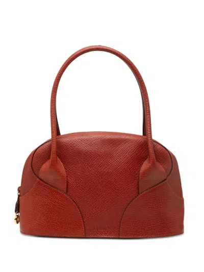 Pre-owned Loewe 1990-2000 Grained Calfskin Handbag In Brown