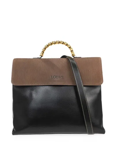 Pre-owned Loewe 1990-2000s Velasquez Tote Bag In Black