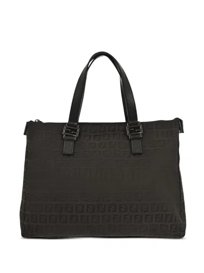 Pre-owned Loewe 1990s Zucchino Tote Handbag In Brown