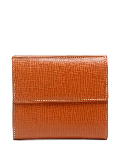 Pre-owned Loewe 2000-2015 Anagram Leather Wallet In Brown