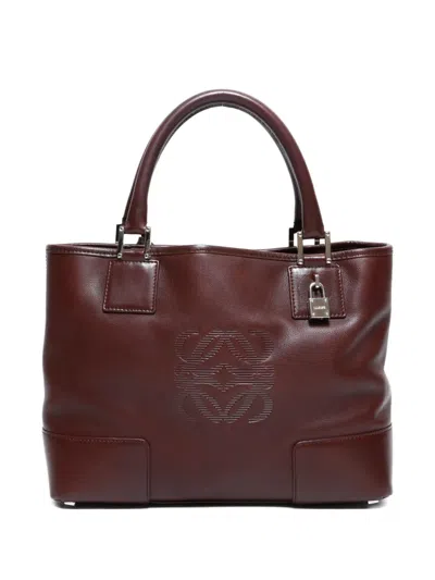 Pre-owned Loewe 2000-2015 Fusta Tote Bag In Brown